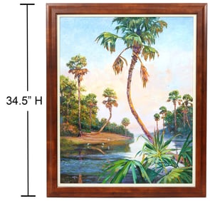 James Hutchinson Everglades Landscape Painting