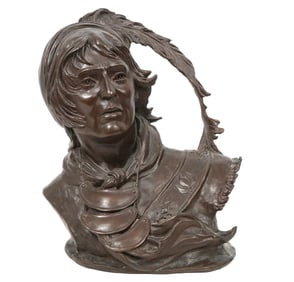 James Hutchinson Bronze Bust of Native American
