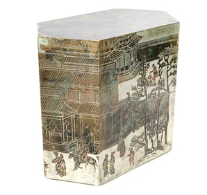 LaVerne 'Lo Ta Hexagonal Cube' Side Table