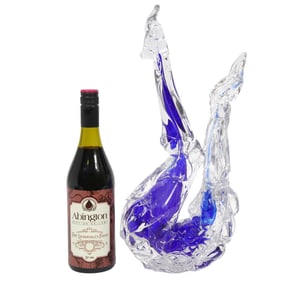 Martin Blank Cobalt Centinel Glass Sculpture