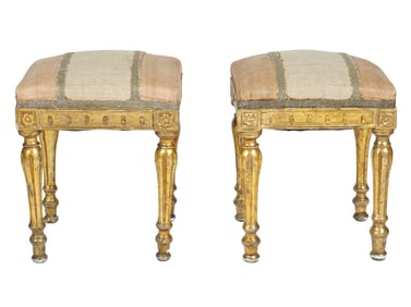 Pr. Louis XIV Style 19th C Stools