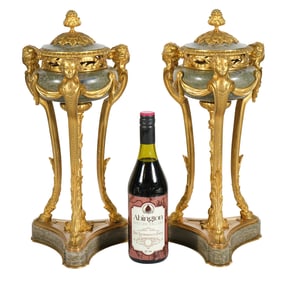 Pr Louis XVI Style Ormolu Mounted Cassolettes