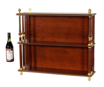 Hanging French Empire 19th C Mahogany Shelf