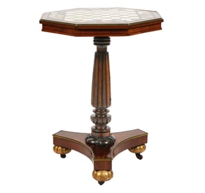 English Regency 19th C Game Table