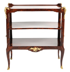 French Late 19th C Ormolou Mounted Table