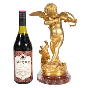 Fr. 19th C Jean-Louis Gregoire Ormolu Cupid Statue