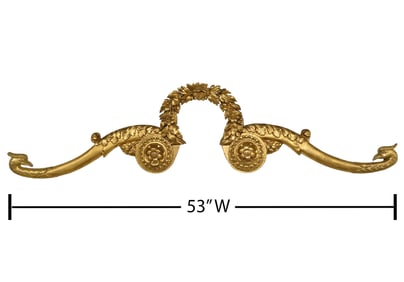 Italian 19th C Carved Giltwood Wall Element