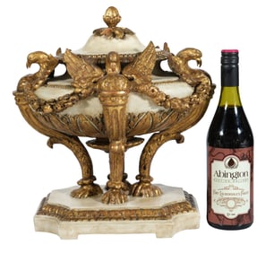 Neoclassical Style White and Giltwood Centerpiece