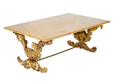 Venetian Roccoco Style Marble Top Coffee Table