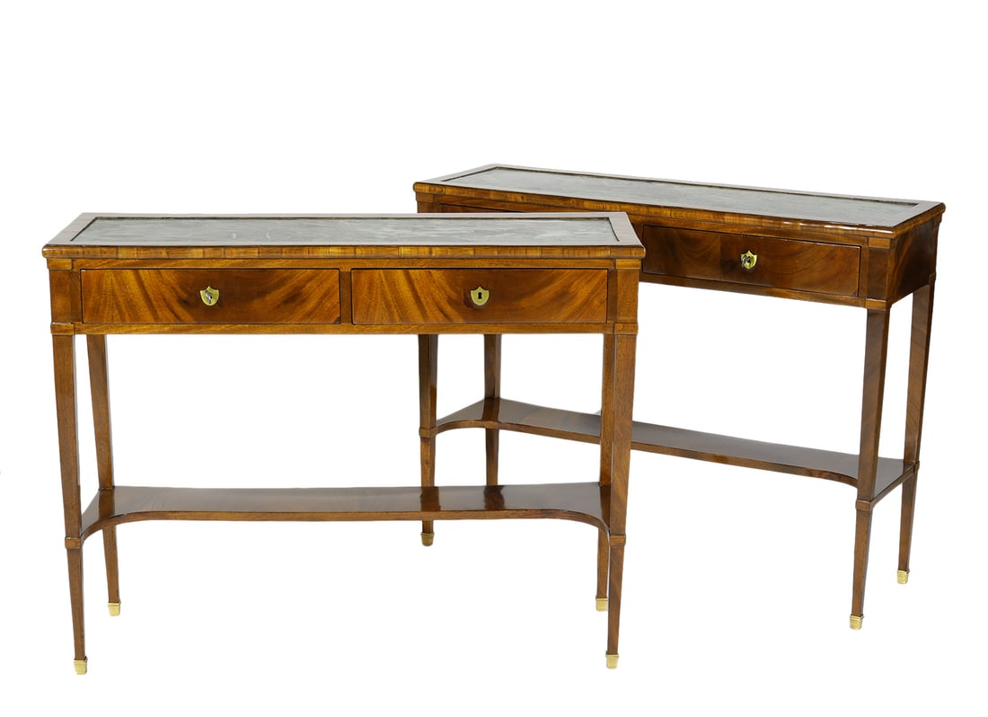 Pr. 19th C Neoclassical Style Console Tables (1 of 11)