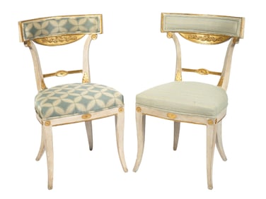 Pair of Italian Neoclassical 18/19th Ct. Side Chairs