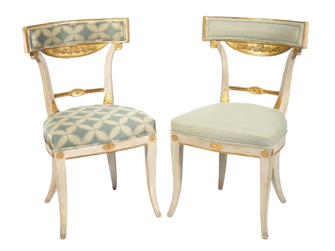 Pair of Italian Neoclassical 18/19th Ct. Side Chairs (1 of 8)