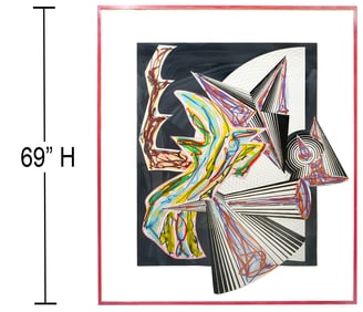 Frank Stella 'Then Came Death and Took The Butcher'