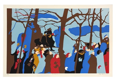 Jacob Lawrence 'The Swearing In' Screenprint
