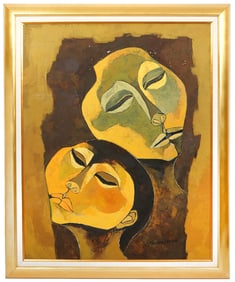 Oswaldo Guayasamin 'Ternura' Painting COA