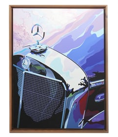 Tom Hale 'Mercedes Grill' Painting