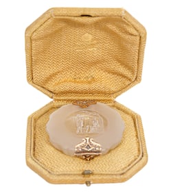 Crystal and 10K YG Mounted Box