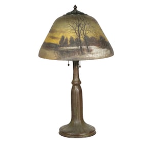 Handel Table Lamp Reverse Painted Shade