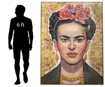 Puritat Deangharm Large Mixed Media Portrait