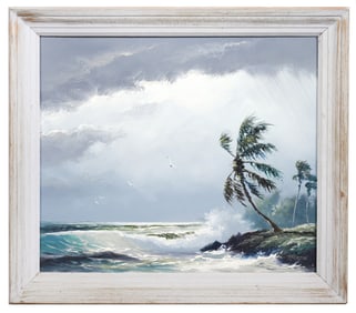 Harold Newton Highwaymen Stormy Beach Painting