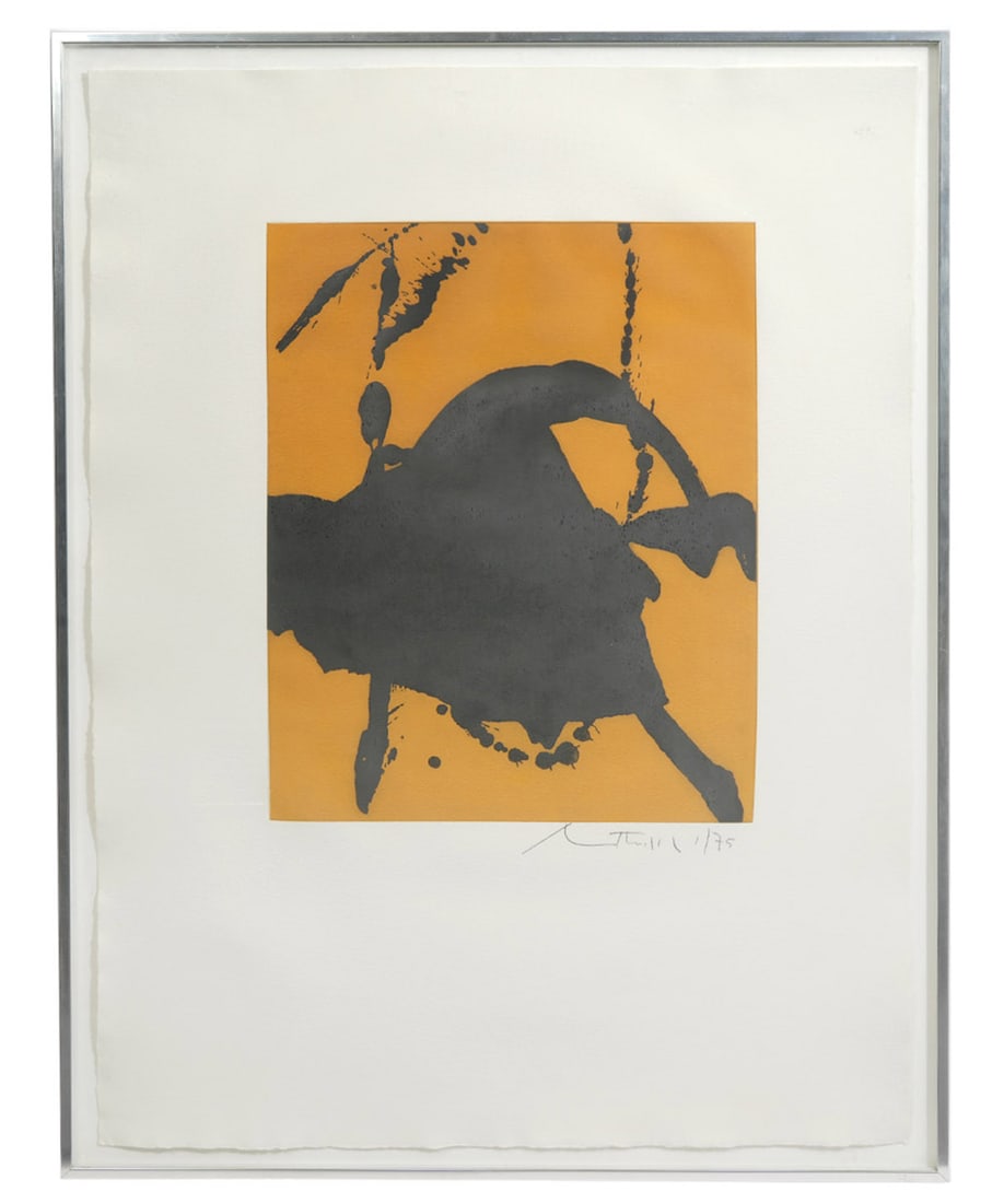 Robert Motherwell 'Gesture' Aquatint (1 of 10)