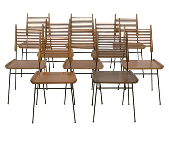 Ten Paul McCobb Shovel Chairs