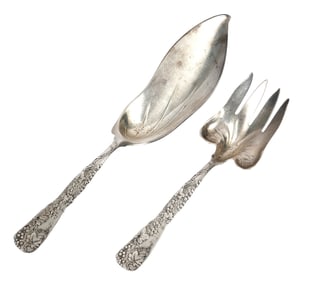 Two Tiffany 'Grape Vine' Sterling Serving Pieces