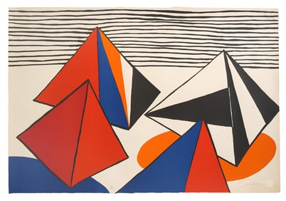 Alexander Calder 'Pyramides Grandes' Lithograph