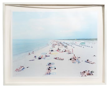 Massimo Vitali 'Vecchiano' Offset Lithograph