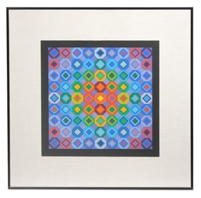 Victor Vasarely 'Folkakta' Silkscreen