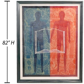 John Buck 'Fact and Fiction' Woodcut