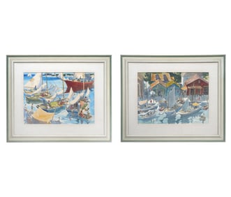 Two William Henry Watercolor Paintings
