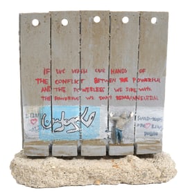 Banksy Wall Souvenir from Walled Off Hotel