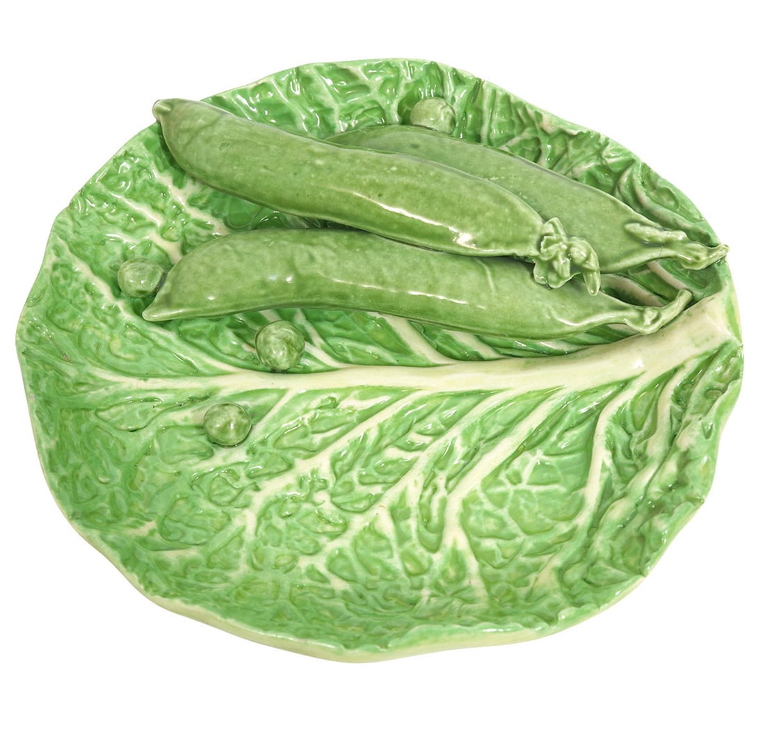 Dodie Thayer Lettuce Ware Pea Pod Plate (1 of 6)