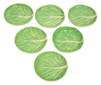 6 Dodie Thayer Lettuce Ware Butter Pats