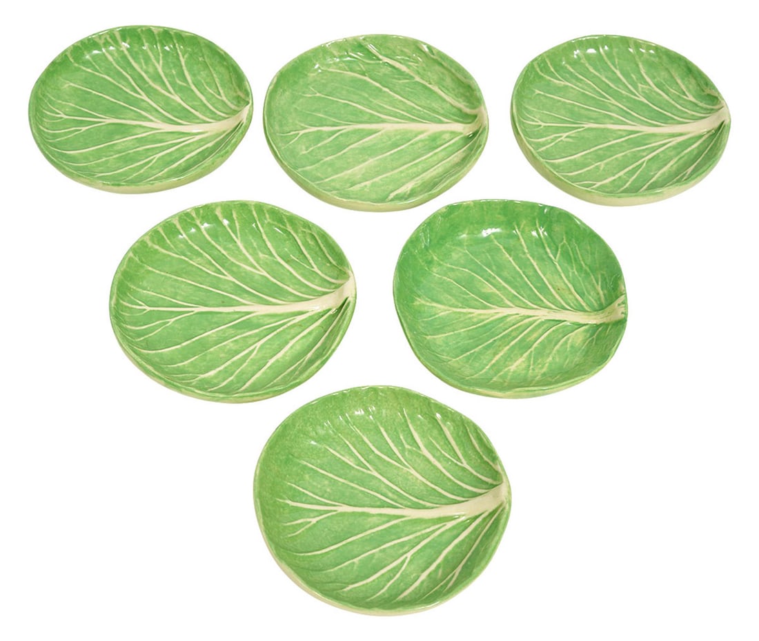 6 Dodie Thayer Lettuce Ware Butter Pats (1 of 4)