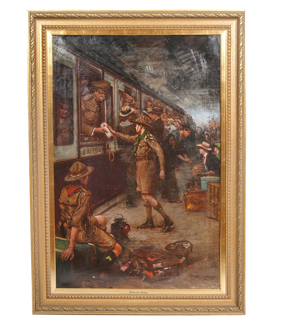Albert Chevallier Tayler 'Off to War' Painting (1 of 9)