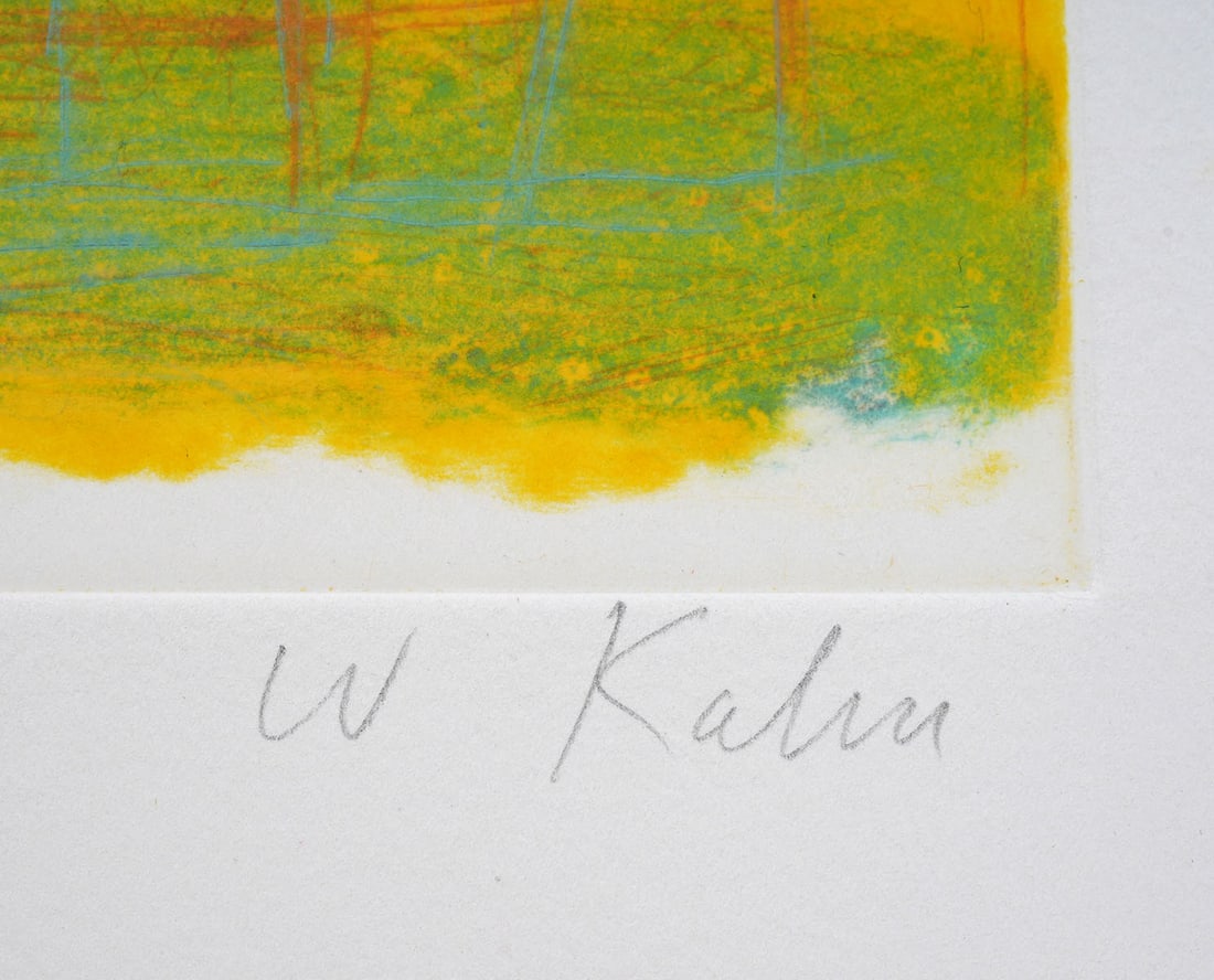 Wolf Kahn 'Summer Tree Row' Etching - 3