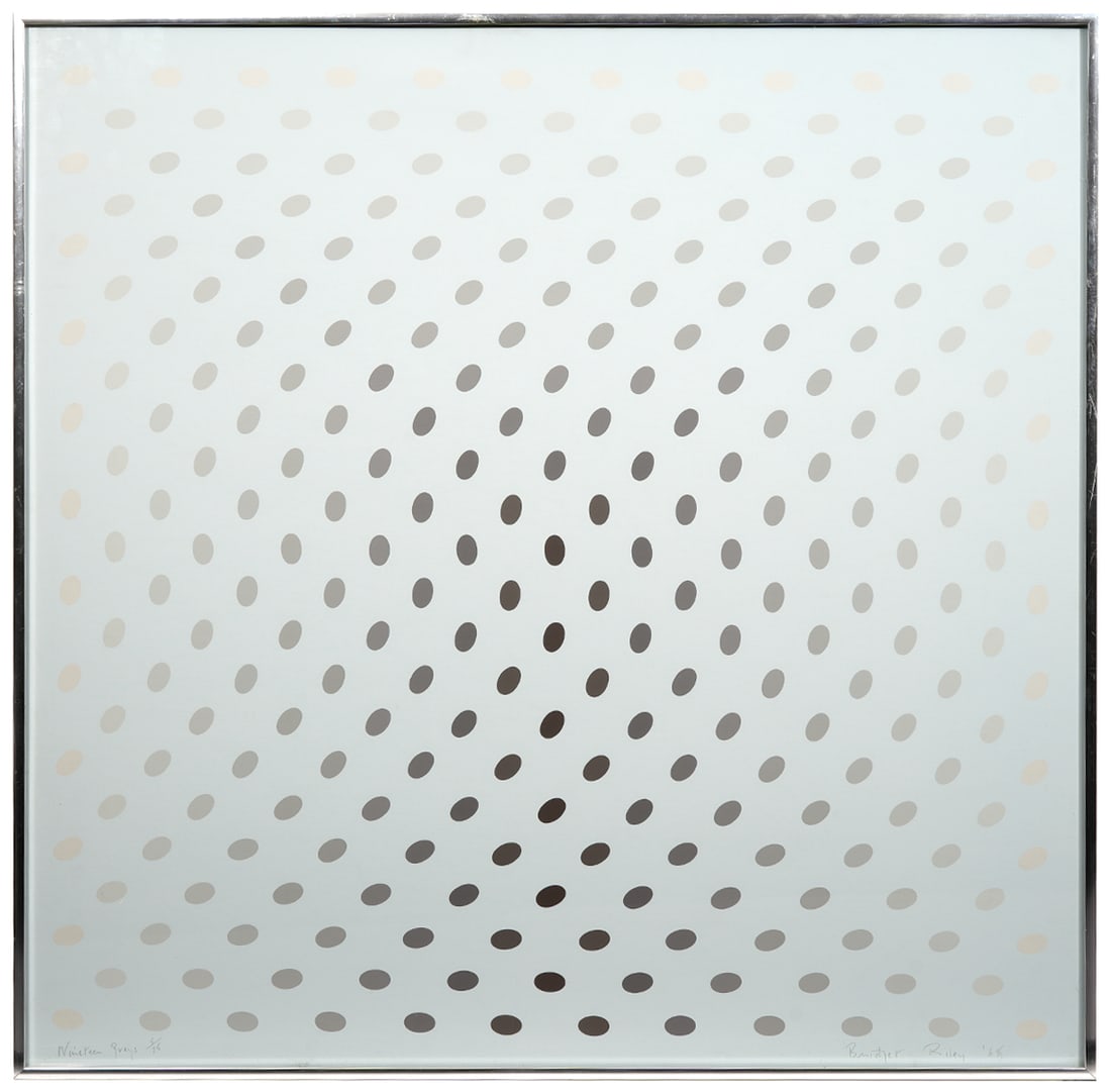 Bridget Riley 'Nineteen Greys' Screenprint (1 of 14)