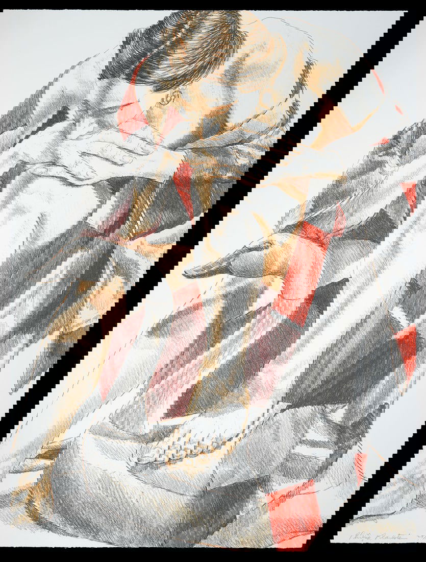 Philip Pearlstein 'Kimono and Wooden Swan' Litho (1 of 5)