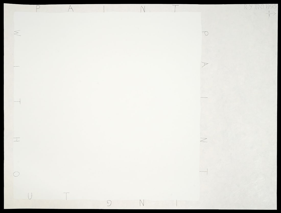 Robert Ryman 'Painting Without Paint' Screenprint (1 of 5)