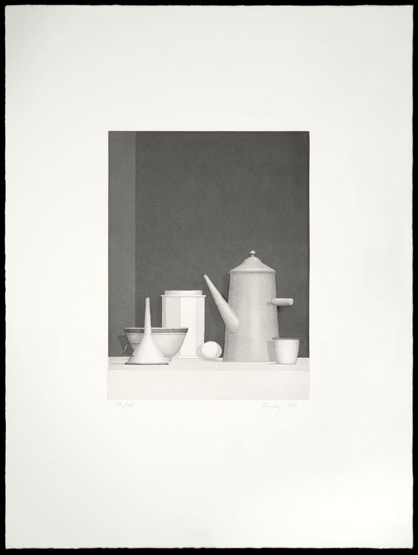 William H. Bailey Untitled Etching on Paper 1995: William H. Bailey, American (1930–2020). 'Untitled' 1995. Etching on Hahnemuhle. This work is part of the 'American Academy of Arts and Letters Centennial Portfolio'. Print is unframed and paper mea