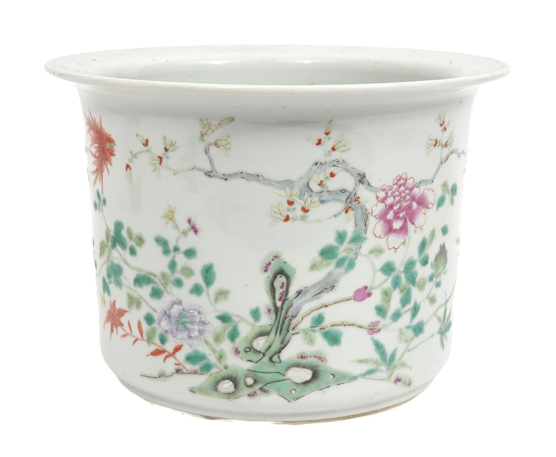 Chinese Famille Rose Flower Pot (1 of 13)