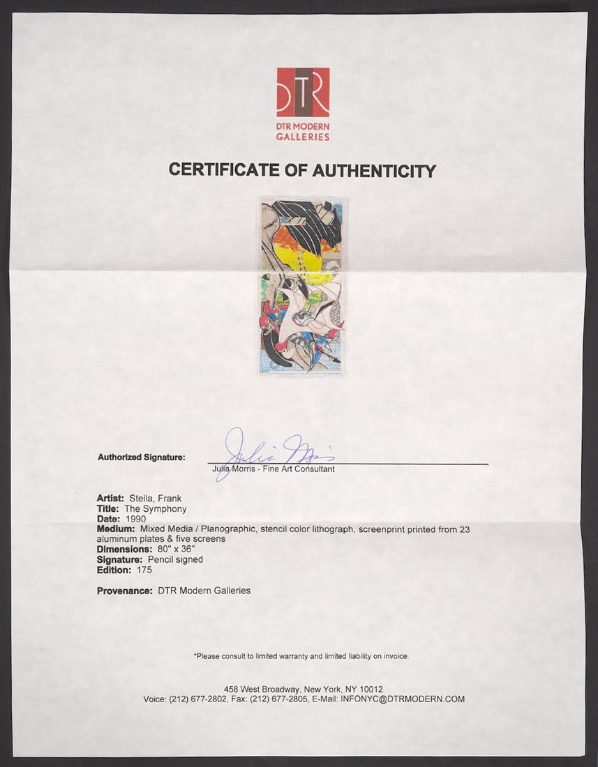 Frank Stella 'The Symphony' Mixed Media - 11