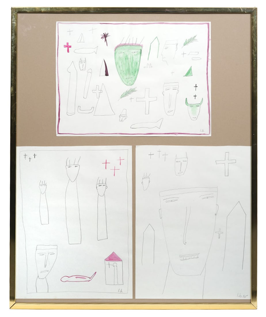 3 James Brown Drawings in Single Frame (1 of 9)