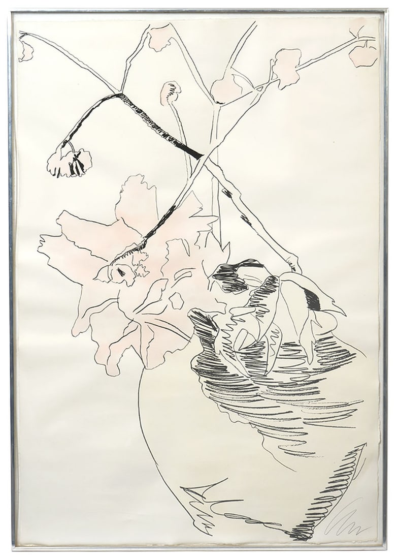 Andy Warhol 'Flowers' Screenprint Hand Colored (1 of 9)