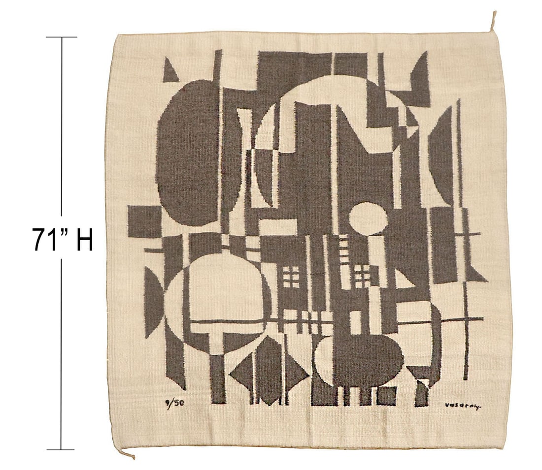 Victor Vasarely 'Anadyr' Hand Woven Tapestry (1 of 8)