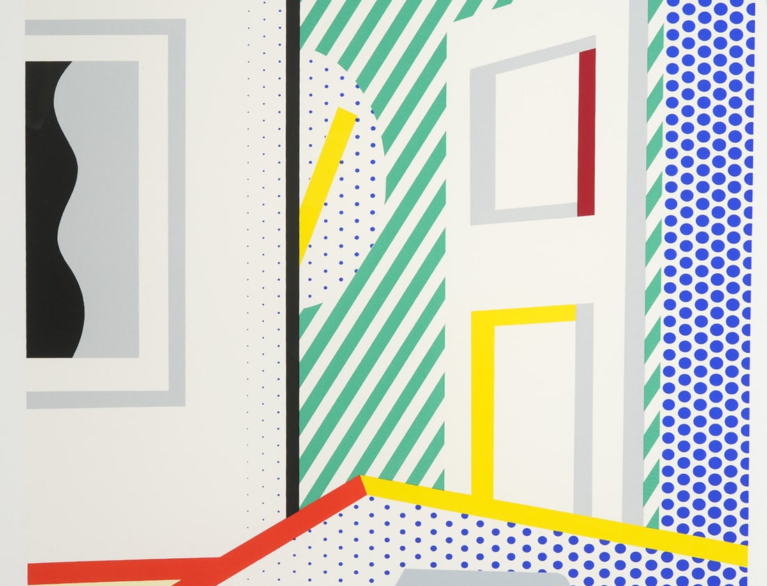 Roy Lichtenstein 'Virtual Interior' Screenprint - 2