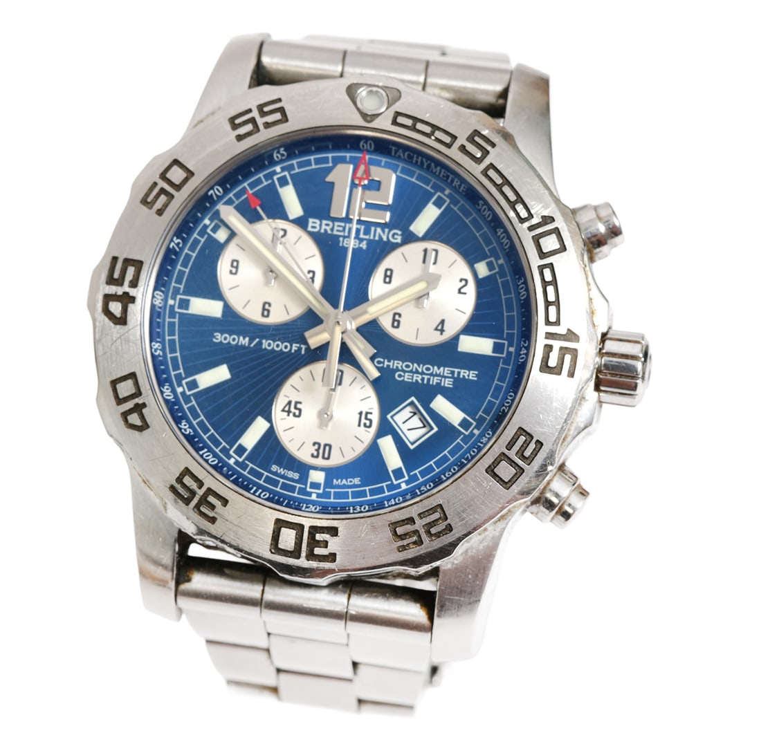Breitling Colt Mens Chronograph SS Wristwatch (1 of 5)