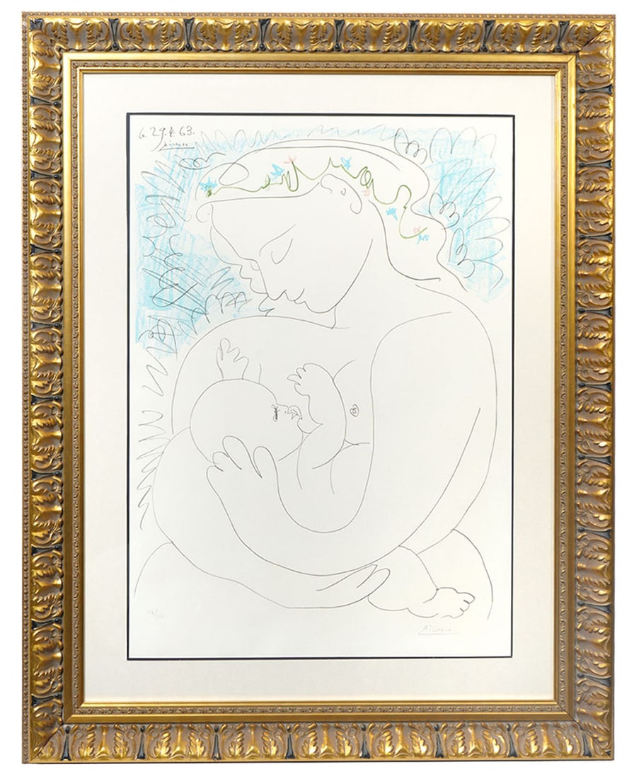 After Picasso 'Grande Maternite' Signed Lithograph (1 of 9)